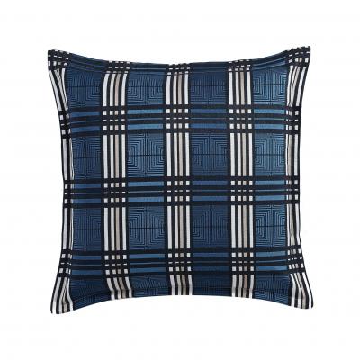 Private Collection Tobin Ink Yarn Dyed Jacquard European Pillowcase 65x65cm | Ink